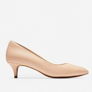 COLE HAAN Grand OS Quincy Kitten Heel Pump in Nude Women's 11B Narrow